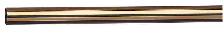 Product image for Colorail Brass effect Steel Round Tube, (L)2.4m (Dia)19mm