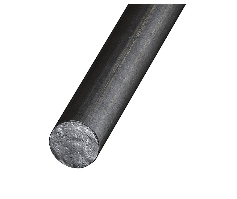 Product image for Varnished Hot-rolled steel Round Bar, (L)1m (Dia)8mm