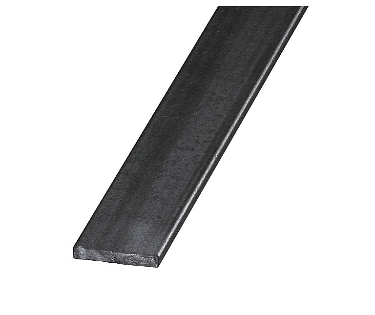 Product image for Varnished Hot-rolled steel Flat Bar, (L)2500mm (W)25mm (T)4mm