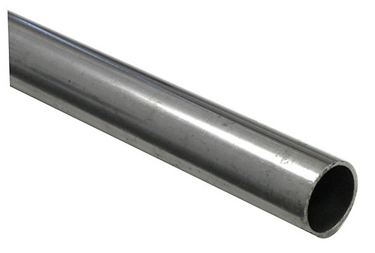 Product image for Varnished Cold-pressed steel Round Tube, (L)1m (Dia)25mm (T)1.5mm