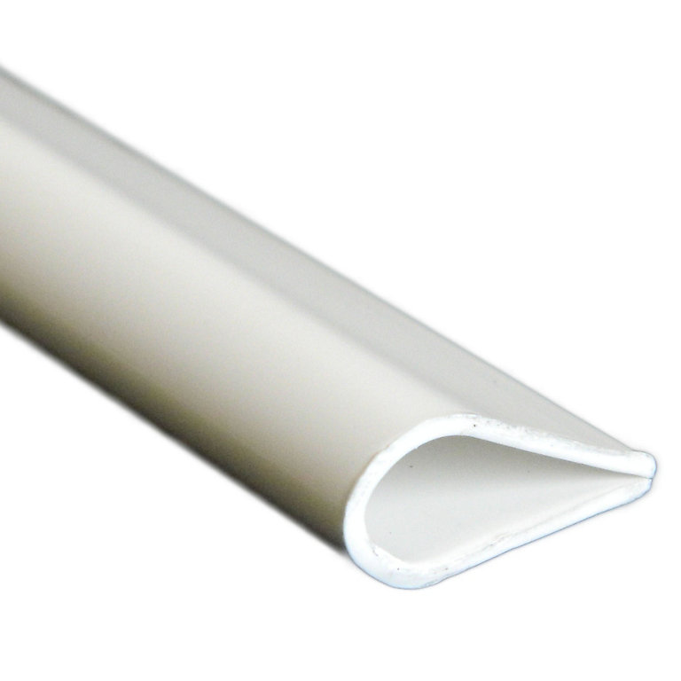 Product image for White PVC Angle profile, (L)1m (W)15mm