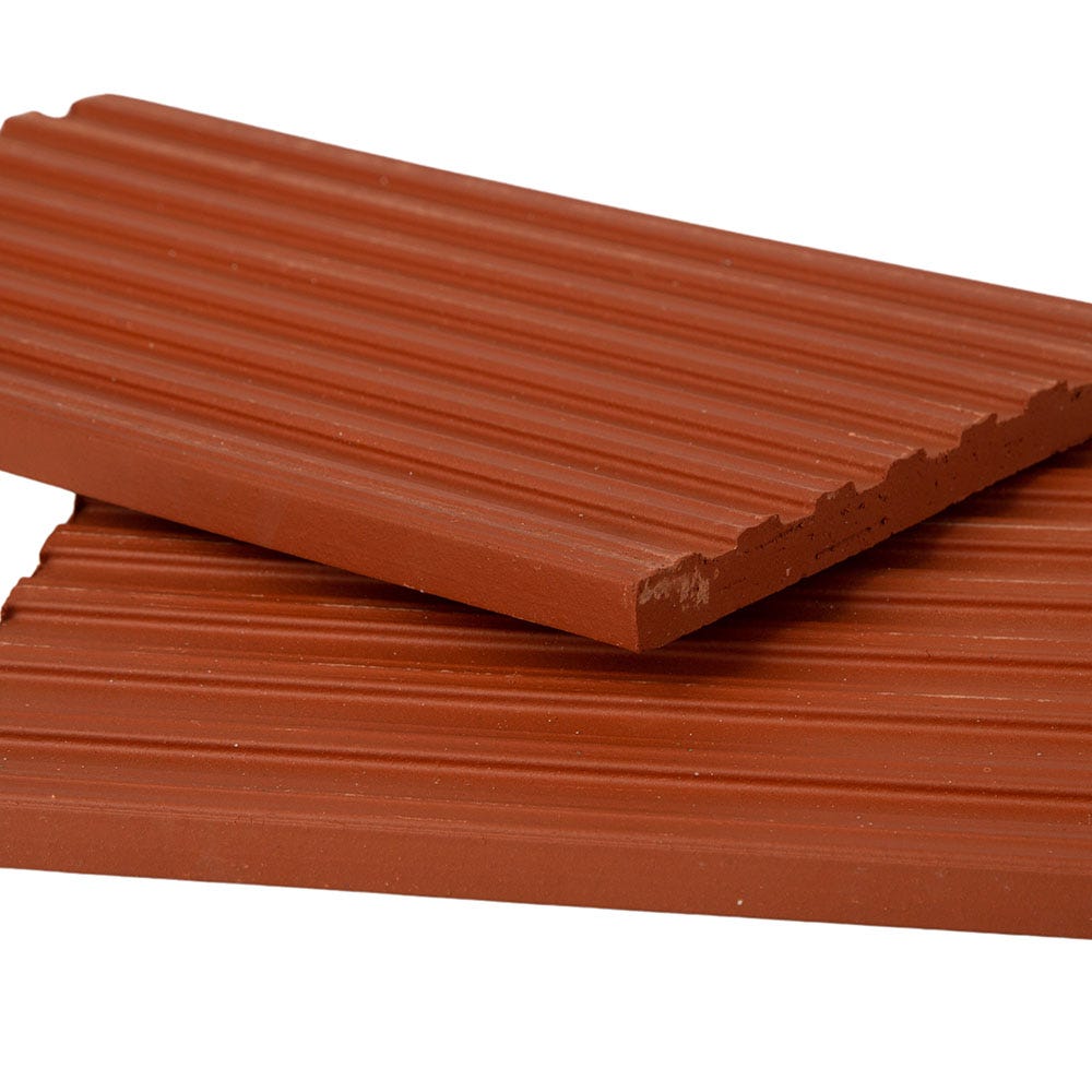 Product image for 265mm X 165mm Clay Creasing Tile Smooth Red