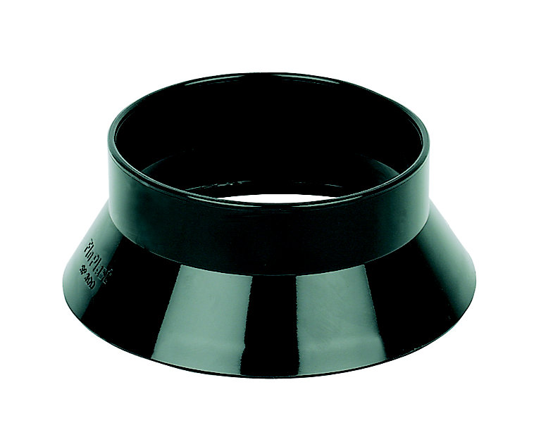 Image of FloPlast Ring seal soil Black Weathering collar, (Dia)110mm