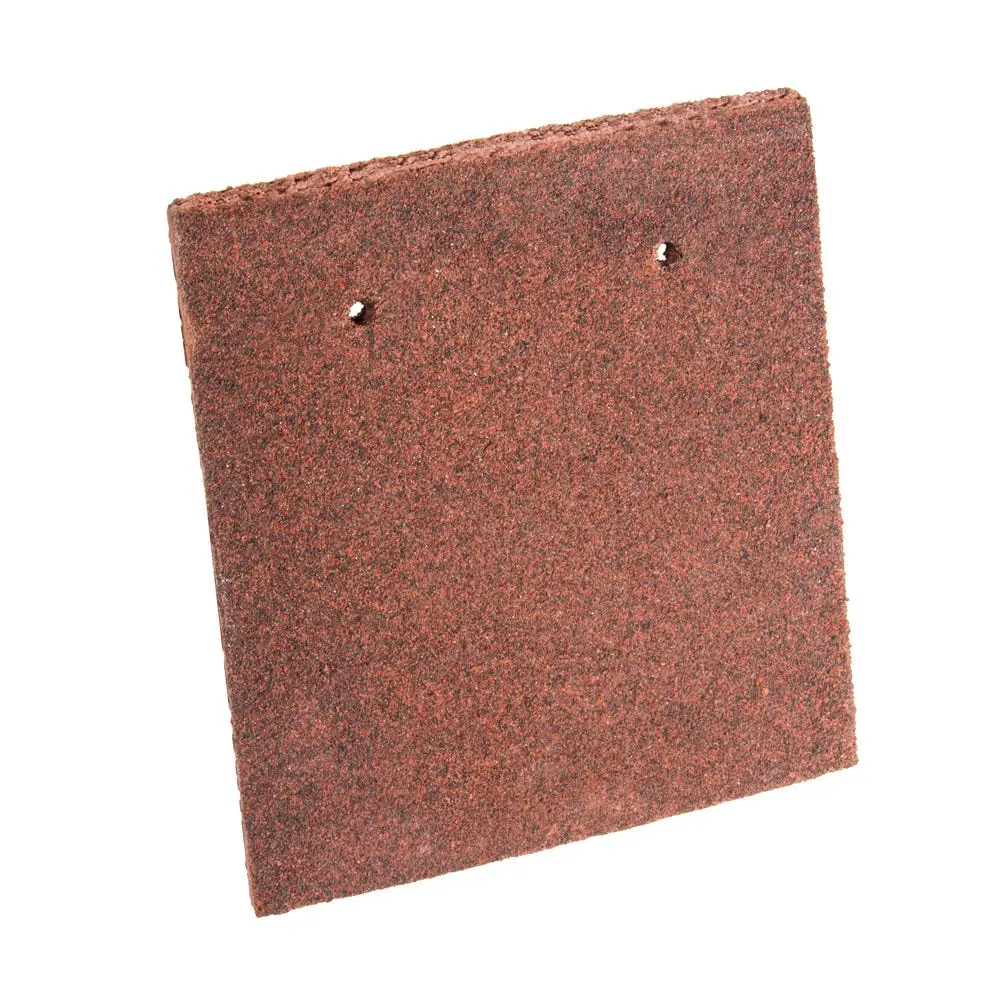 Product image for Marley Plain Eaves Tile Concrete Dark Red 200mm X 168mm