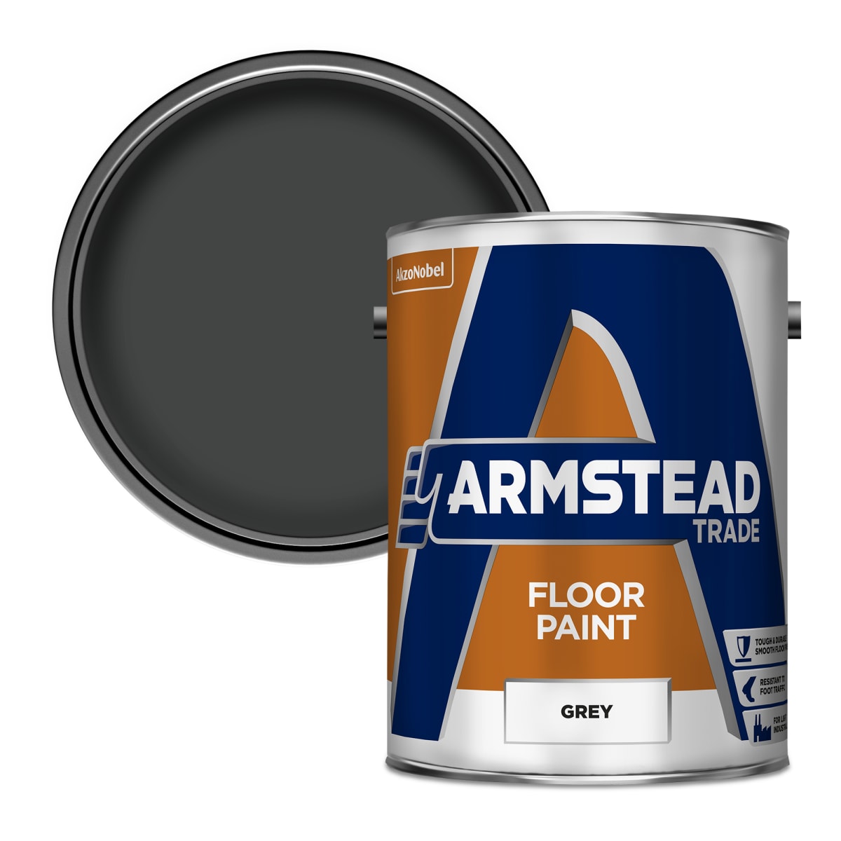Product image for Armstead Trade Floor Paint 5L Grey