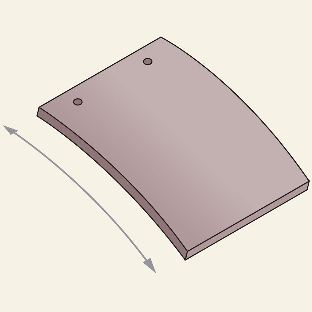 Product image for Marley Plain Tile Concrete Dark Red 267mm X 168mm