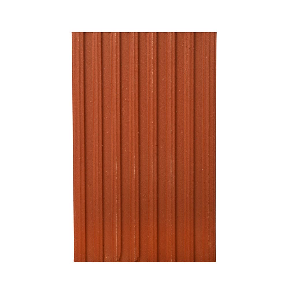 Product image for Marley Segmental Half Round Ridge Tile Concrete Dark Red 457mm X 248mm