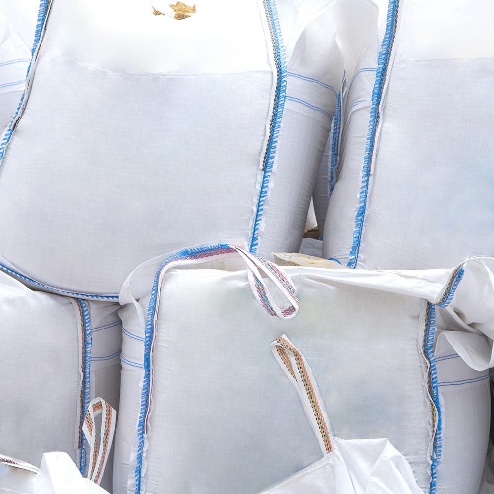 Image of Empty Plain White Bulk Bag