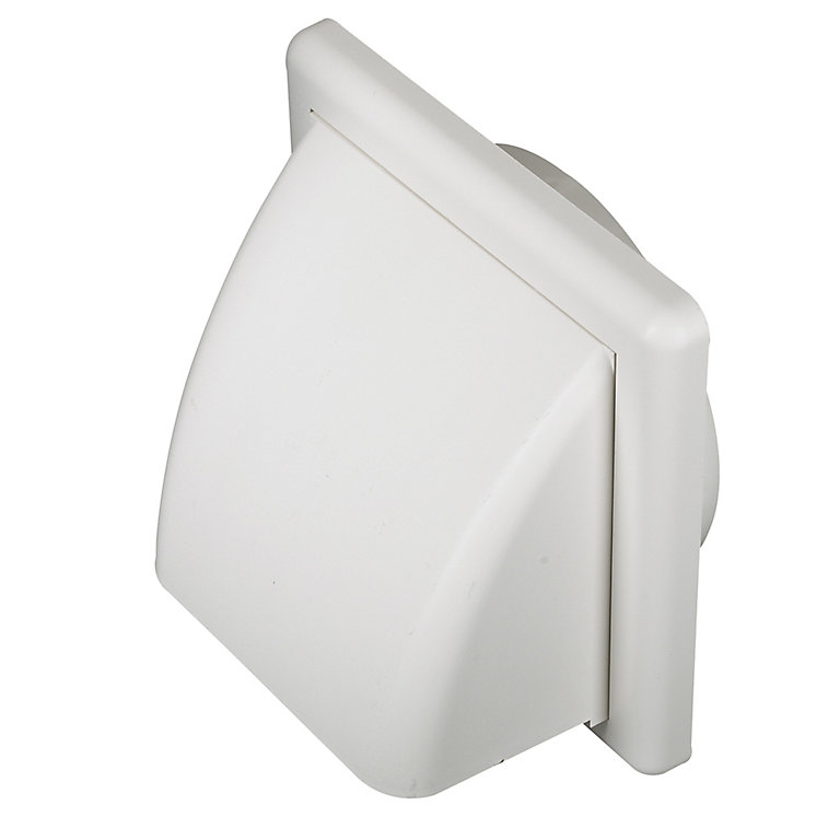 Product image for Manrose White Square Applications requiring low extraction rates Hooded air vent V1241W, (H)140mm (W)140mm