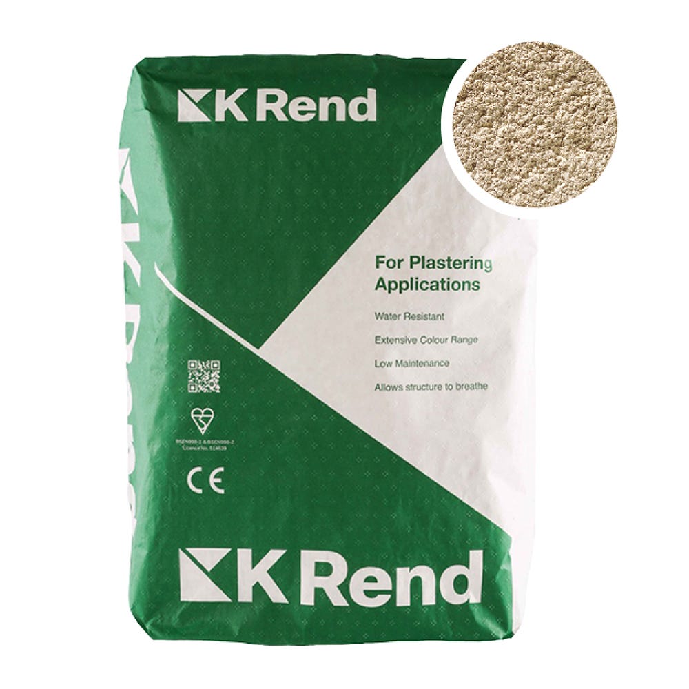 Product image for K Rend Silicone K1 Fintry Scraped Render Coat 25kg Pallet Of 40