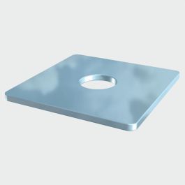 Image of Timco Square Plate Washers Zinc M12 x 50 x 50 x 3mm (2 Pack)