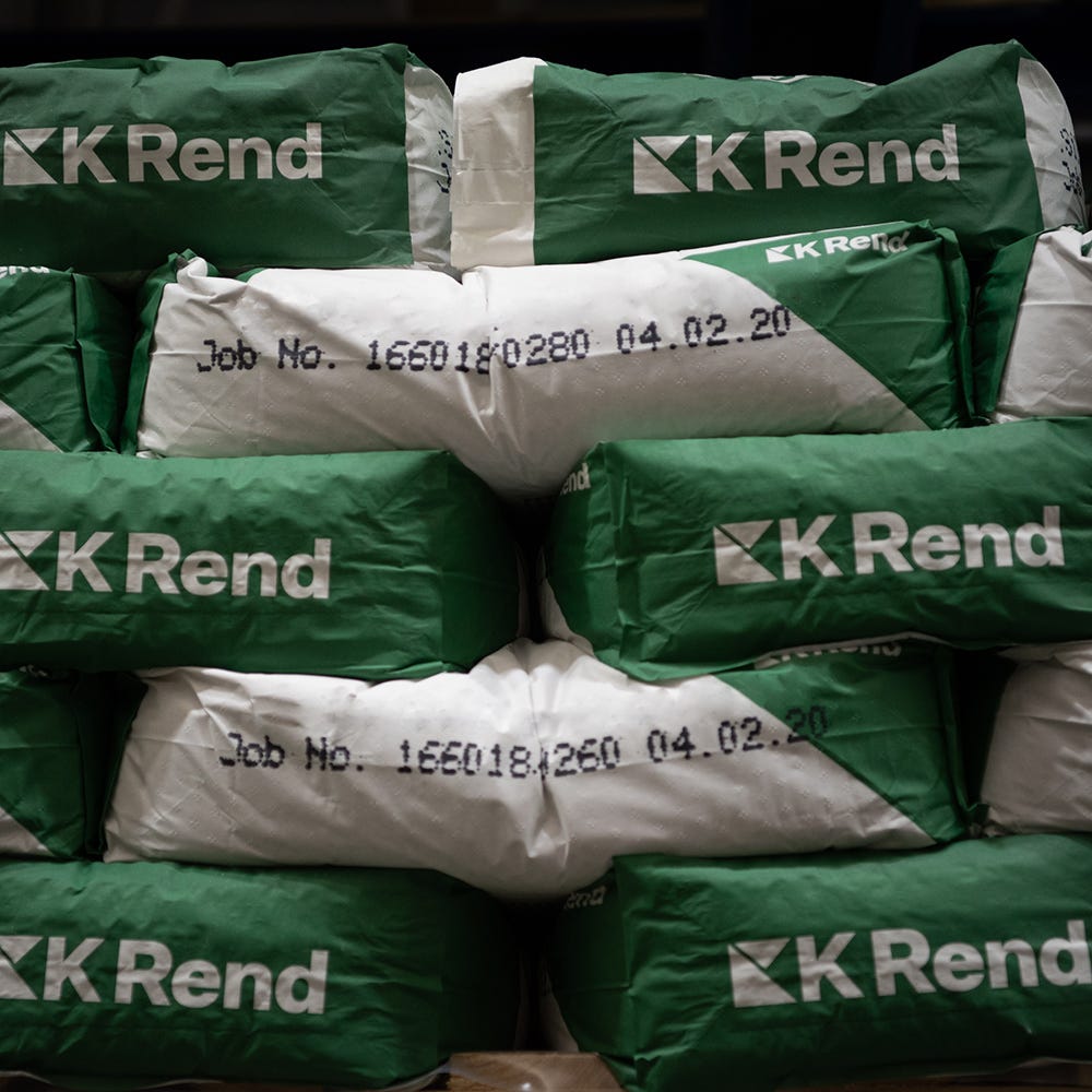 Product image for K Rend Silicone FT Textured Sterling White Render Coat 25kg Pallet Of 40