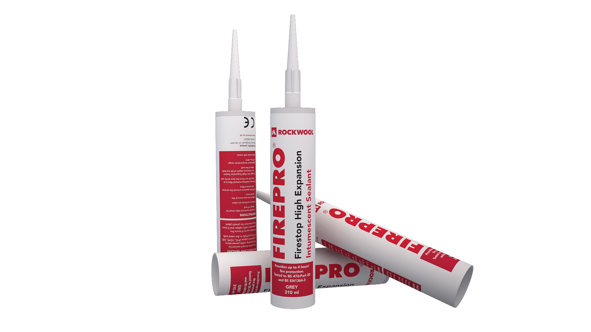 Product image for Rockwool High Expansion Intumescent Sealant 310ml