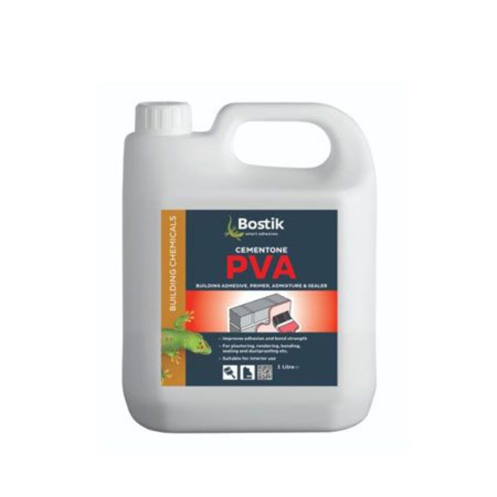 Product image for Bostik Cementone Rendabond Pva Adhesive & Sealer 5 To 1 Dilution Rate 1 Litre