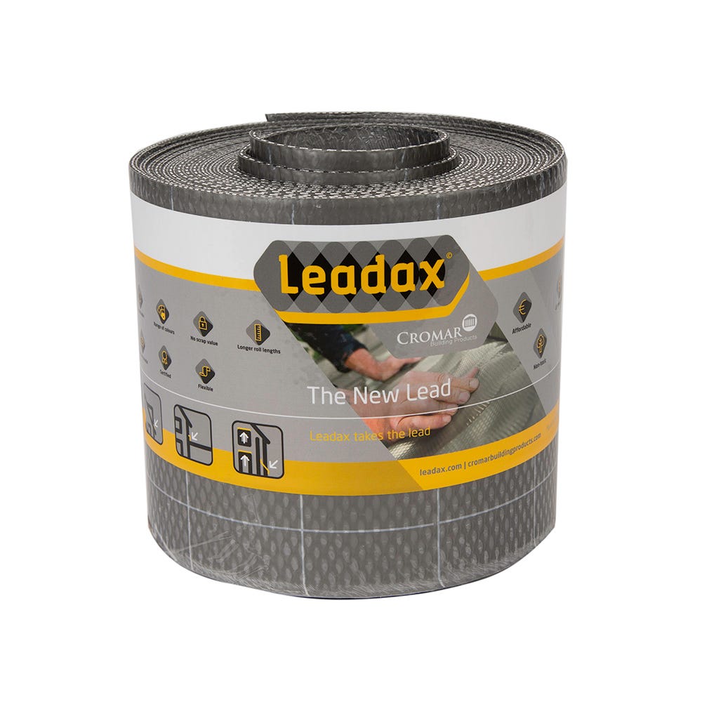Product image for 150mm Leadax Grey Lead Replacement Flashing 6m