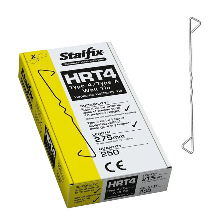 Product image for Staifix HRT4 Wall Tie 275mm 250pk