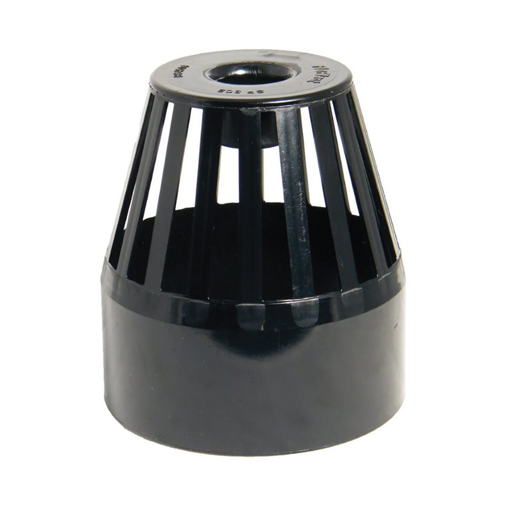 Product image for 110mm Floplast Soil Vent Terminal Black