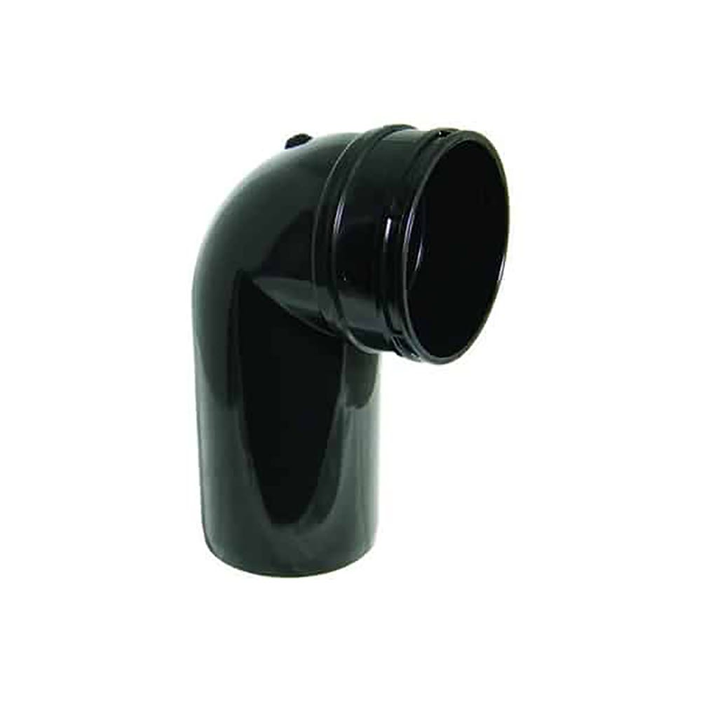 Product image for 110mm Floplast Solvent Soil 90° Close Couple Bend Single Socket Black