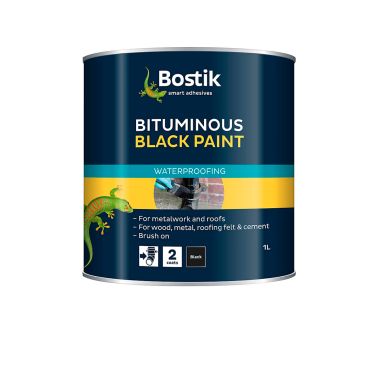 Product image for Bostik Bituminous Black Paint 1 Litre