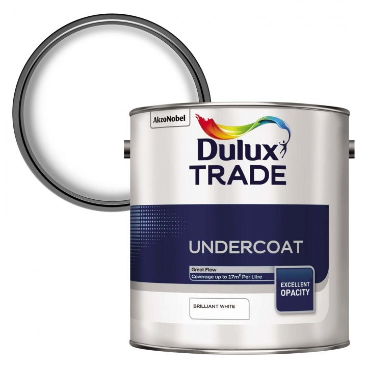 Image of Dulux Trade Undercoat Brilliant White 2.5ltr