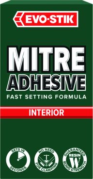 Product image for Evo-Stik Resin W Rapid Mitre Fix Adhesive - Aerosol Large 50 G / 200 ml