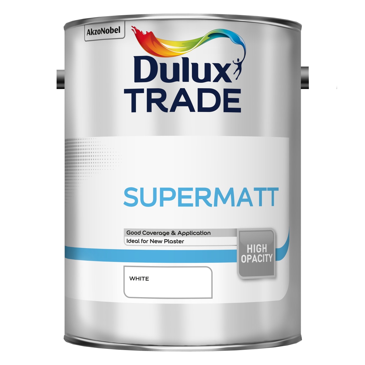 Product image for Dulux Trade Emulsion Supermatt White 5.0L