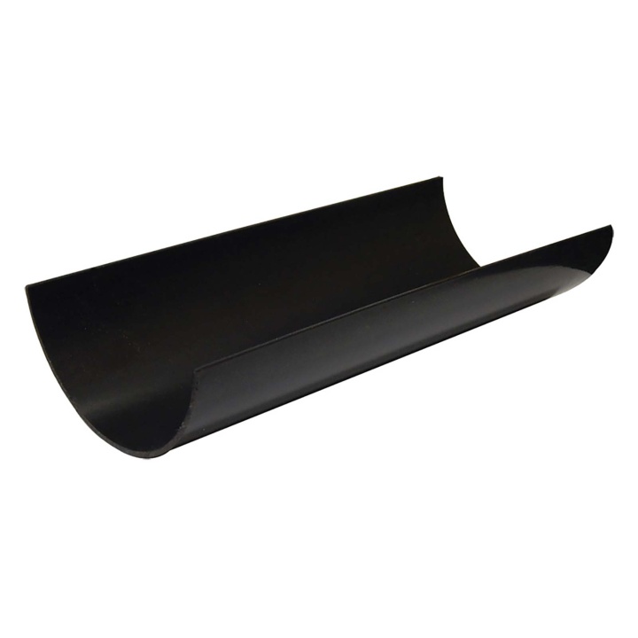 112mm Floplast Half Round Gutter 4000mm Black