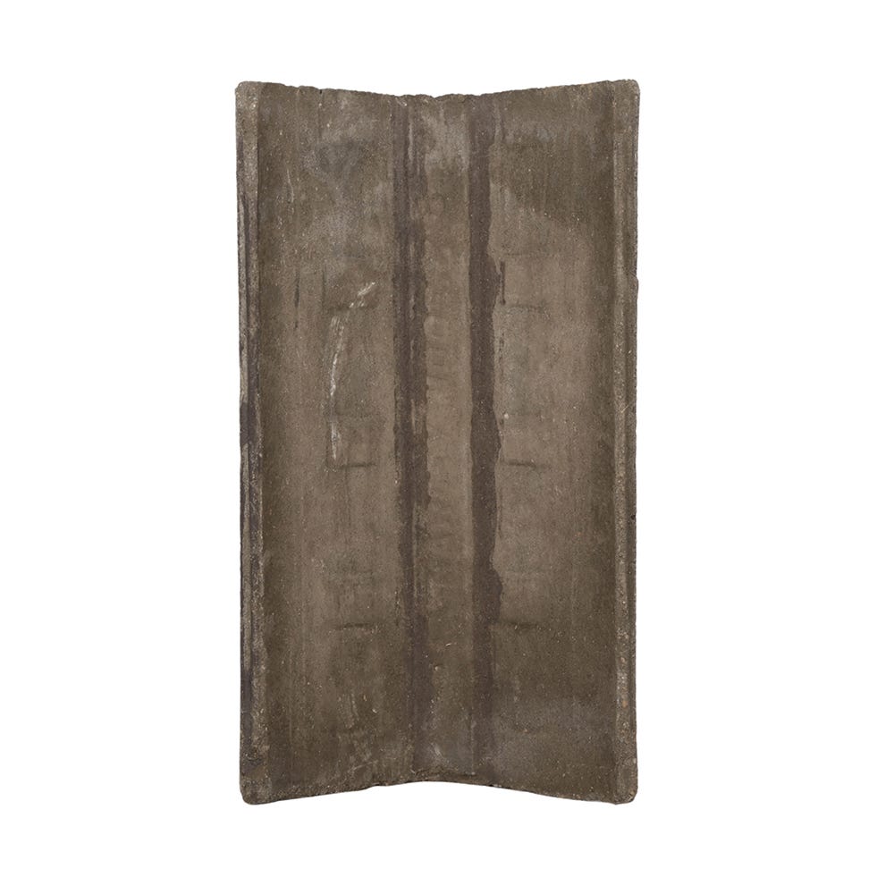 Product image for Marley Modern Angled Ridge Tile Concrete Smooth Grey 457mm X 248mm