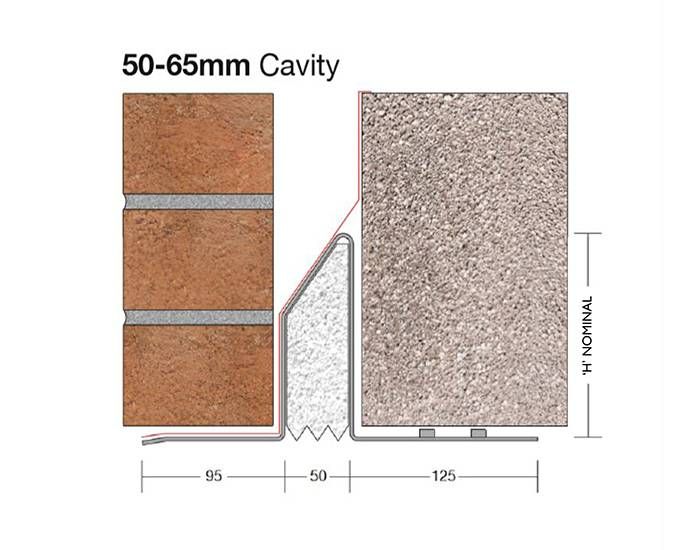 Product image for Birtley Standard Duty Cavity Wall Lintel CB50/130 750mm