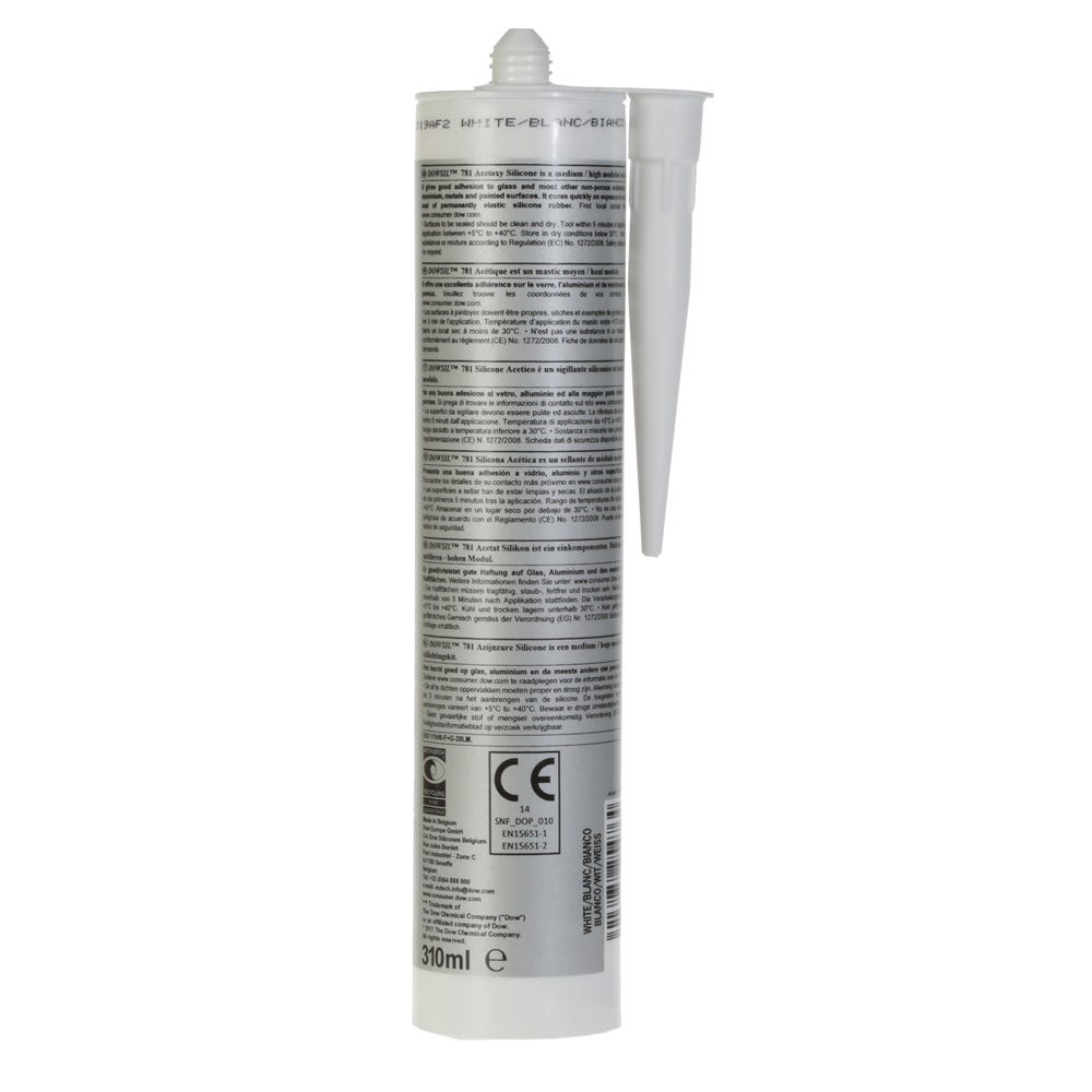 Product image for Dow 781 General Purpose Silicone Sealant White 310ml