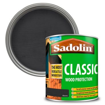 Image of Sadolin Classic All Purpose Woodstain Ebony 1L