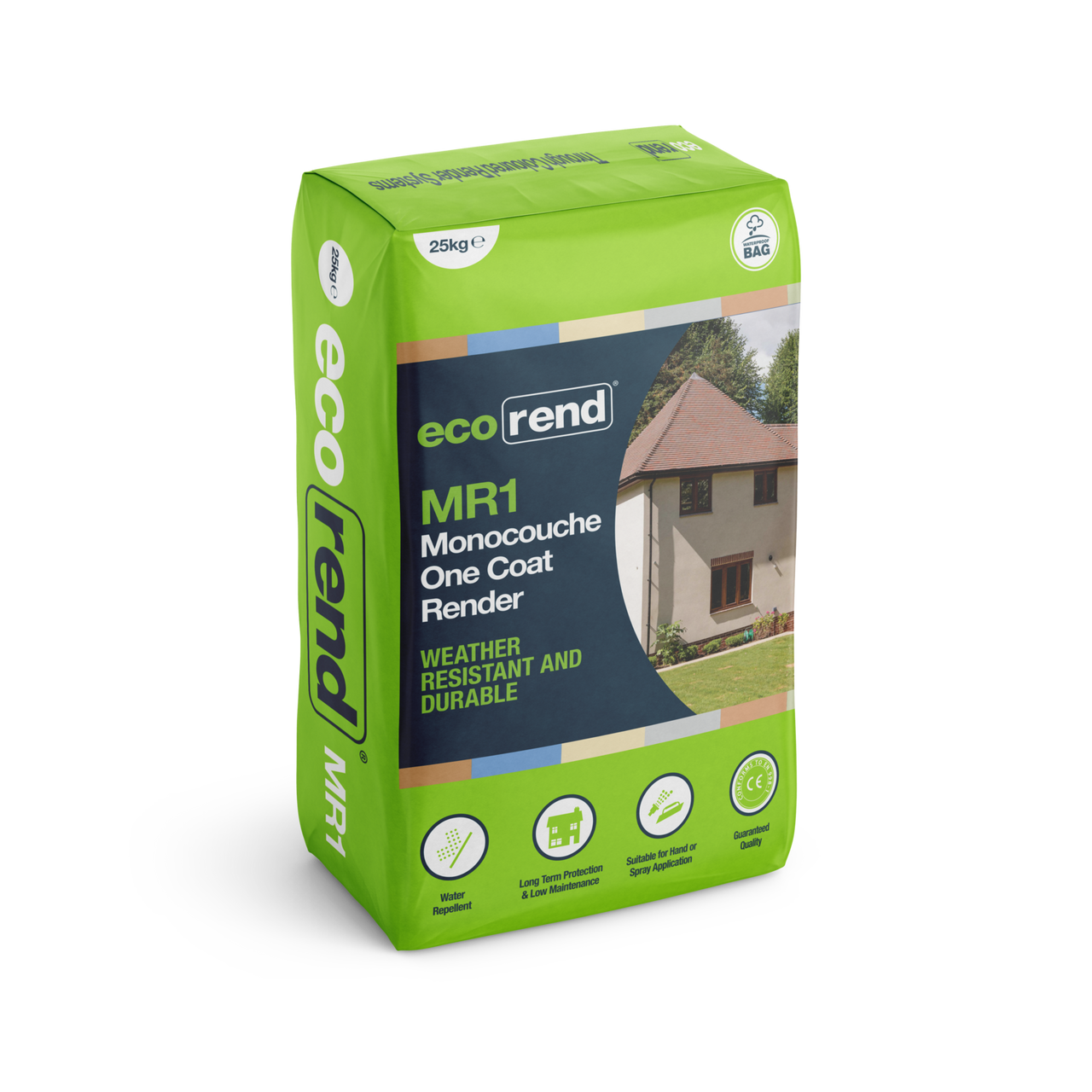 Product image for La Roc EcoRend MR1 Monocouche One Coat Render Antique White 25kg (275076)