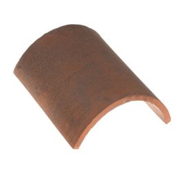Product image for Roof Tile Half Round Ridge Tile Red