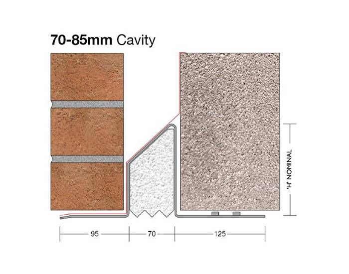 Product image for Birtley Standard Duty Cavity Wall Lintel CB70/130 750mm
