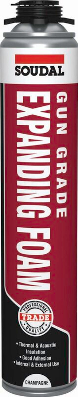 Product image for Soudal Gun Grade Gap Filler Expanding Foam Champagne 750ml (116745)