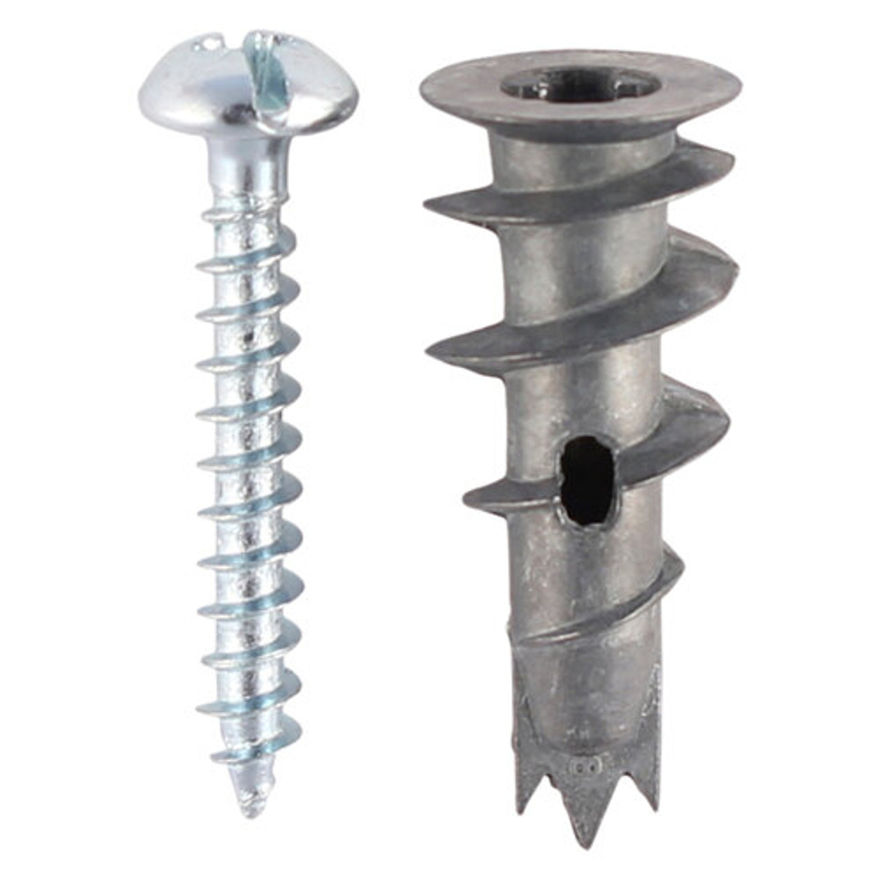 Product image for Timco Metal Speed Plug with Screws Zinc 31.5mm (75 Pack) TBAZSB
