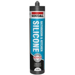 Product image for Soudal Bathroom & Kitchen Sanitary Silicone Clear 290ml
