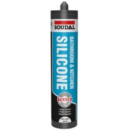 Product image for Soudal Bathroom & Kitchen Sanitary Silicone White 290ml