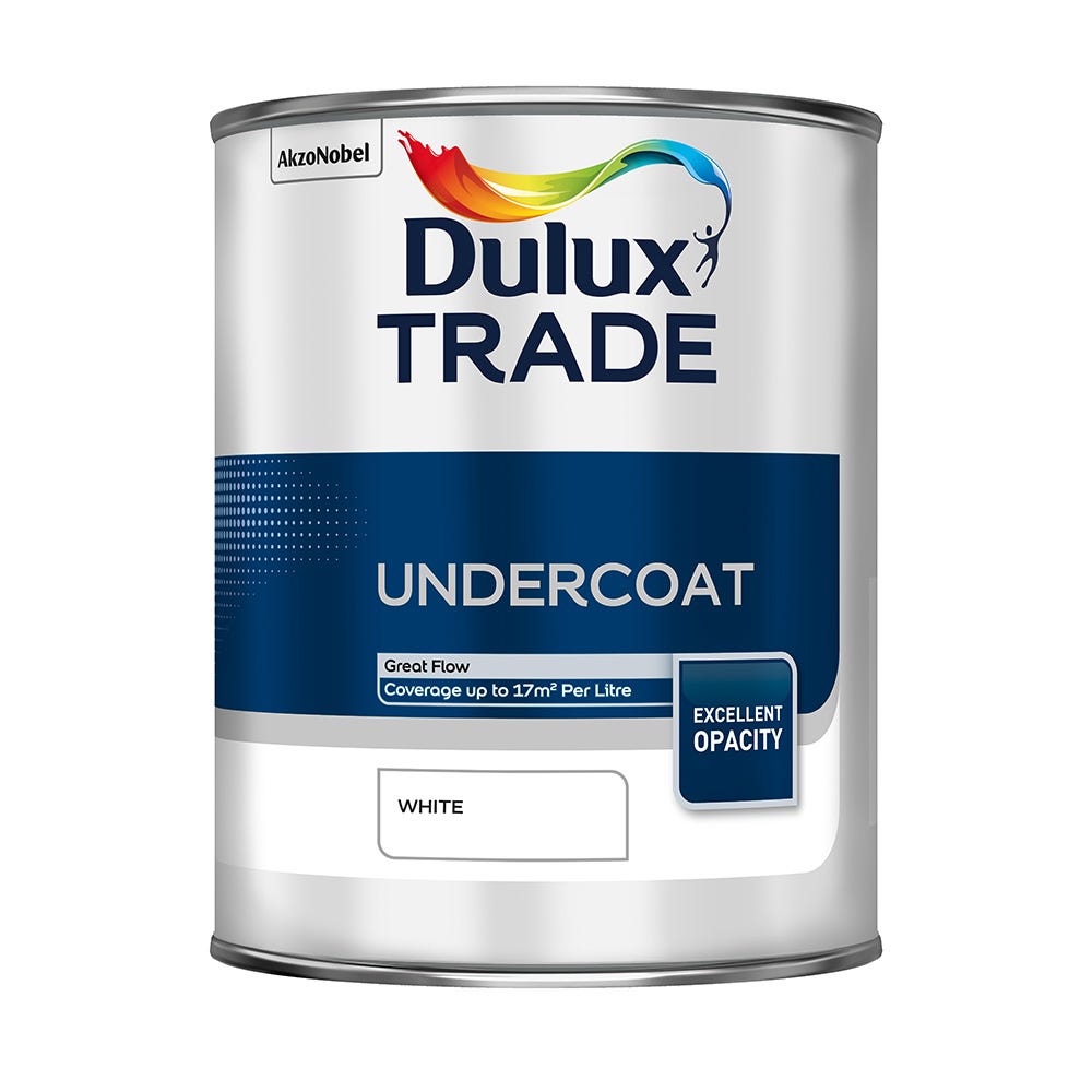 Image of Dulux Trade Undercoat White 1ltr