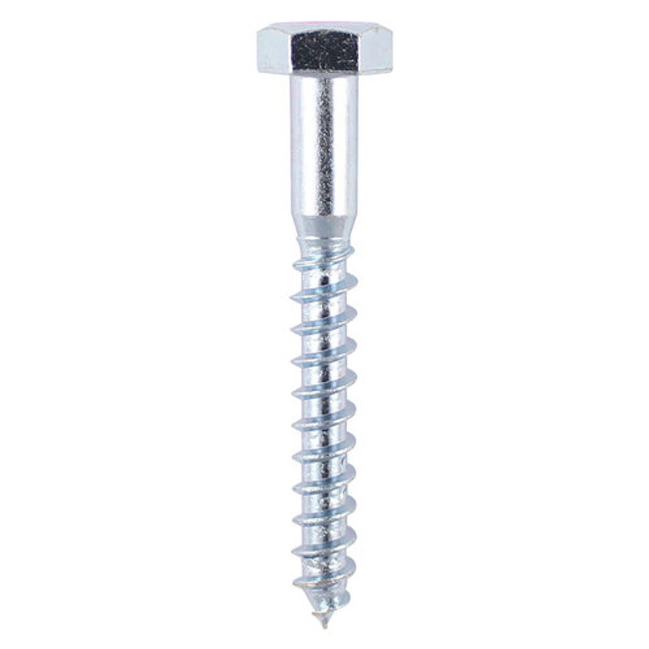 Product image for Timco Coach Screws Hex Zinc DIN571 10 x 150mm (2 Pack) 10150CSCP