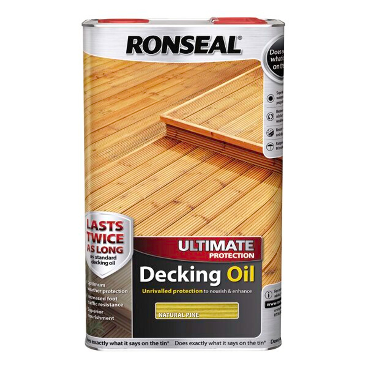 Product image for Ronseal Ultimate Oil Natural Pine 5 Litres