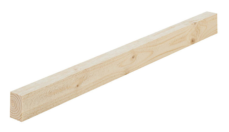 Product image for Rough Sawn Stick timber (L)2.4m (W)38mm (T)15mm, Pack of 8