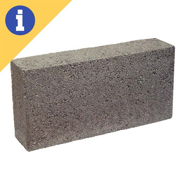 Product image for 440mm x 215mm x 100mm Solid Lightweight Block 7N