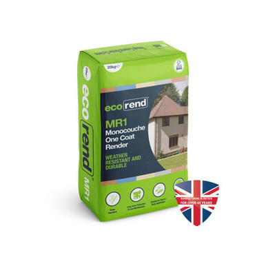 Product image for Ecorend NR Monocouche Render One-Coat, Chalk White 25kg