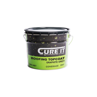 Image of Cure It Roofing Topcoat Graphite 10kg