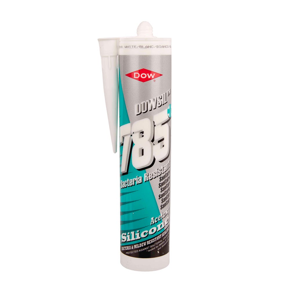 Product image for Dow 785+ Sanitary Silicone Sealant White 310ml