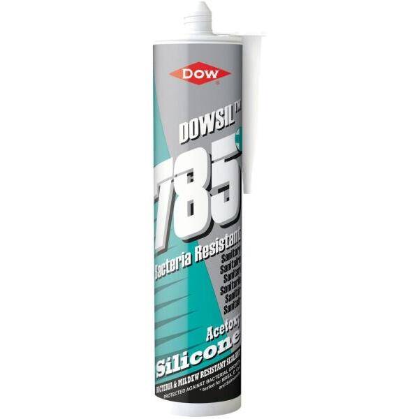 Product image for Dow 785+ Sanitary Silicone Sealant White 310ml