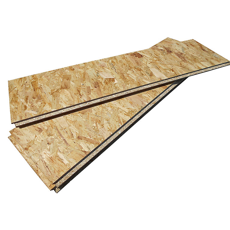 Product image for OSB 3 Loft panel (L)1.22m (W)0.3m (T)18mm , Pack of 3