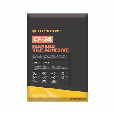 Product image for Dunlop CF-24 Flexible Adhesive Grey 20kg