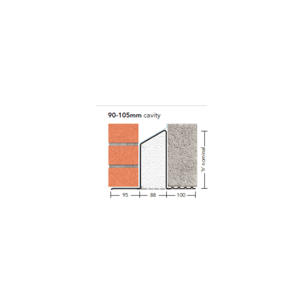 Product image for IG Heavy Duty Cavity Wall Lintel L1/XHD 100 600mm